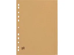 OXFORD OXFORD Register "Touareg" aus Recyclingpapier, DIN A4, 6-teilig, beige – Produktbild 1 von 1