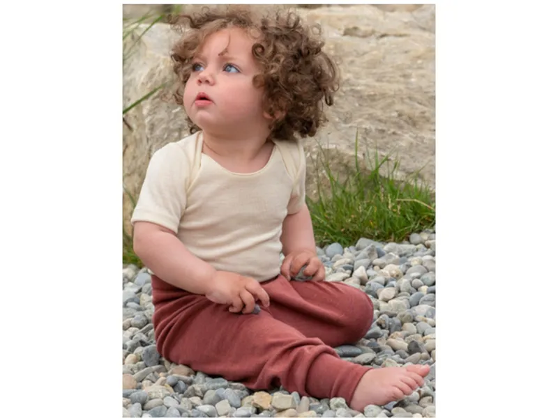 Engel natur Engel Natur Baby Hose Wolle Seide kupfer Gr. 74/80, Rot, – Produktbild 2 von 2