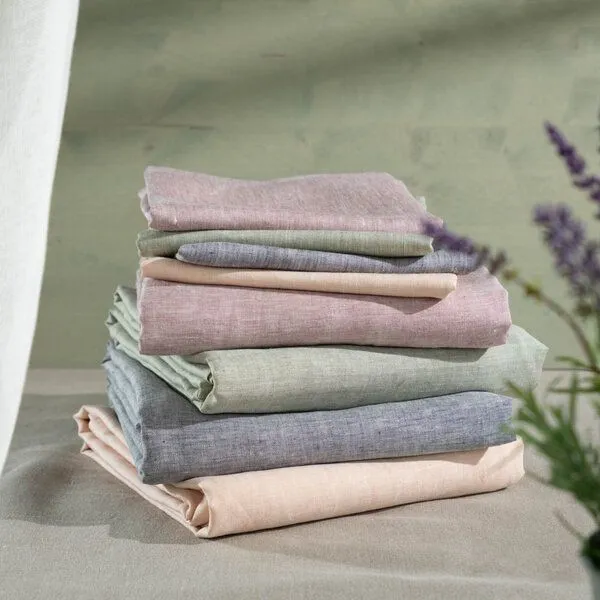 nahtur-design nahtur-design Bioleinen-Bettwäsche-Set | Atmungsaktiv & Temperaturausgleichend, Rose, – Produktbild 4 von 4