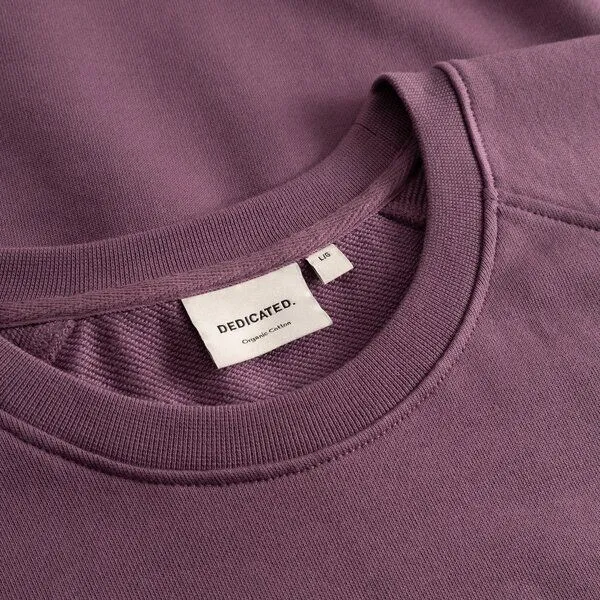Dedicated DEDICATED Herren Sweatshirt Malmoe Berry Purple, Lila, – Produktbild 3 von 4