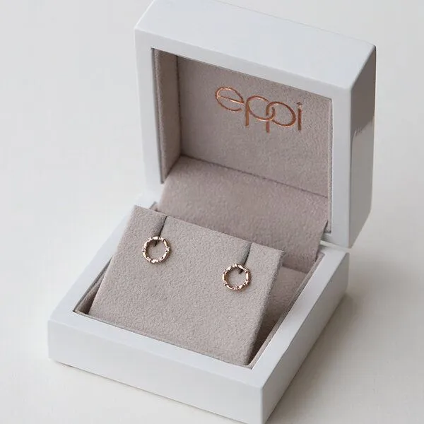 Eppi Eppi Karmaohrringe in Silber und mit Diamanten Hart, Rosa, – Produktbild 3 von 4