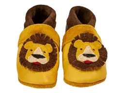 Pantolinos Pantolinos Baby und Kinder Hausschuhe Krabbelschuhe Ecopell Leder Löwe honey – Produktbild 1 von 1