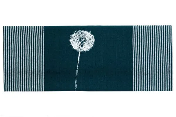 Hirschkind Hirschkind Bio & Fair-Trade-Geschirrtuch "Pusteblume", Petrol, – Produktbild 3 von 4