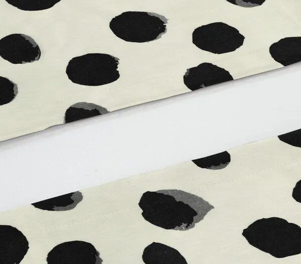 Nature by Adam Nature by Adam Tischset 2er Pack aus Leinen und Bio-Baumwolle - Made in Germany - Dots, Natur-schwarz, – Produktbild 1 von 4