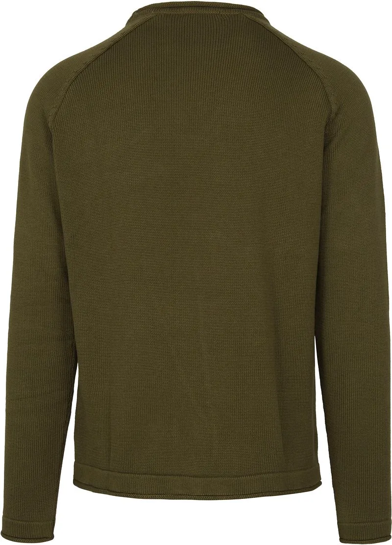 KnowledgeCotton Apparel KnowledgeCotton Apparel Sweater Olivgrün - Größe XL, Dunkelgrün, – Produktbild 5 von 5