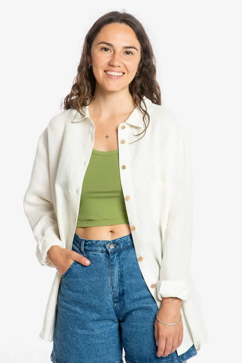 MATONA MATONA Damen vegan Hemd Weiß, Weiß, – Produktbild 2 von 2