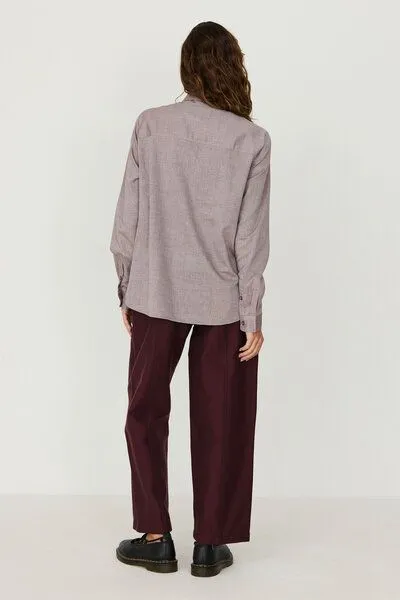 SKFK SKFK Langarm-Bluse ASUNE, Red melange, – Produktbild 2 von 4