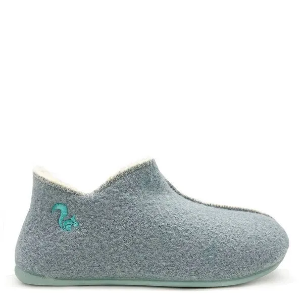 thies Die Slipper Booties "thies ®" aus weichem Wollfilz, fair produziert, Mint (minze), – Produktbild 1 von 4