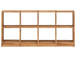Regal "Grid" 4 x 2 Fächer, B 181 x H 87 x T 34 cm, Wildeiche geölt – Produktbild 1 von 1