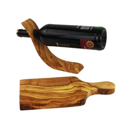 Mitienda Shop Mitienda Shop Wein-Käse-Set, Weinflaschenhalter und Schneidebrett aus Olivenholz – Produktbild 1 von 1