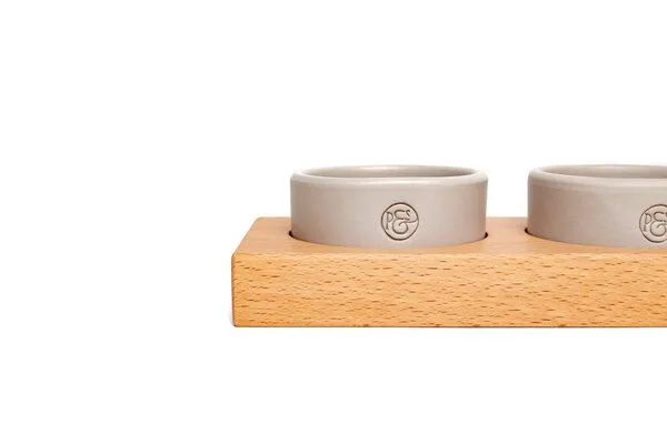 klotzaufklotz klotzaufklotz Dippschalen, Warmgrau, – Produktbild 1 von 6