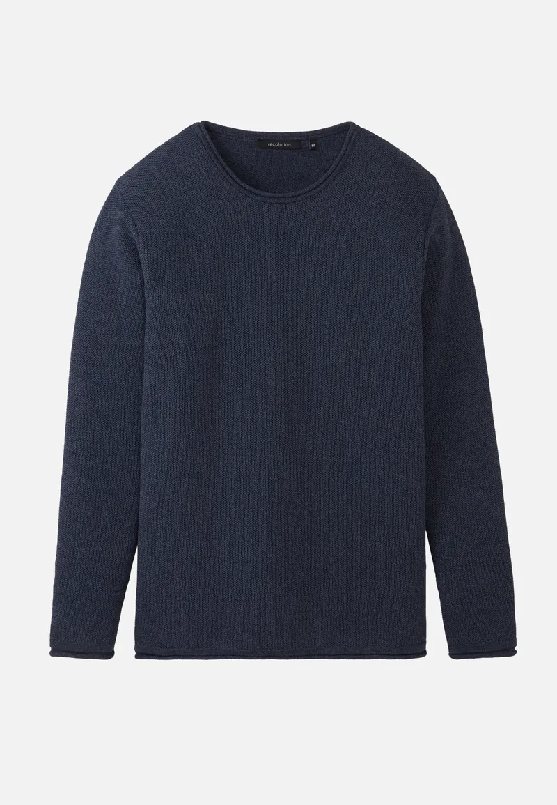 recolution Recolution Herren vegan Pullover Eukalyptus Blau, Dunkelblau, – Produktbild 1 von 2