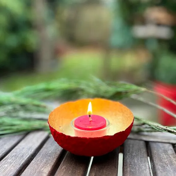 Sundara Sundara Schmuck- / Dekoschälchen, Rot, – Produktbild 7 von 7