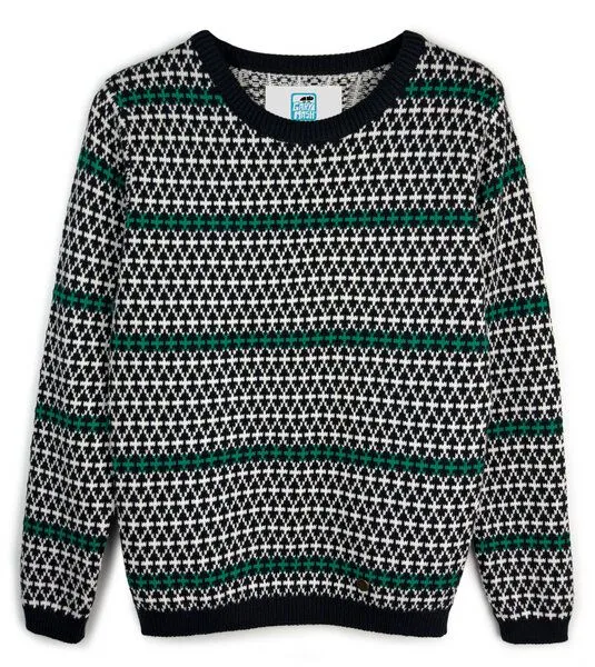 Gary Mash GARY MASH Pullover Lamona aus feinem Jacquardstrick, Muster (mehrfarbig), – Produktbild 3 von 4