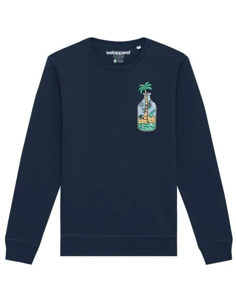 watapparel watapparel Sweatshirt Unisex Holiday in a bottle, French navy, – Produktbild 1 von 3