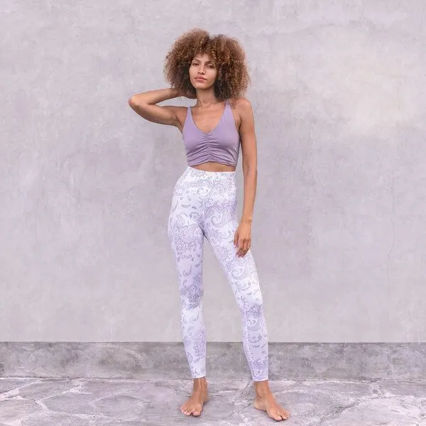 Jaya Jaya CAROLINA - Damen - Bra für Yoga aus Biobaumwolle, Purpleash/lila, – Produktbild 3 von 4