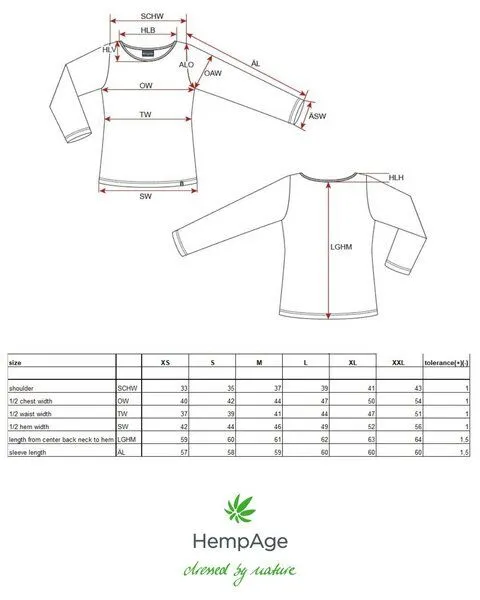 HempAge HempAge Langarmshirt Yakwolle/Hanf/Biobaumwolle, Grit(braun), – Produktbild 1 von 4