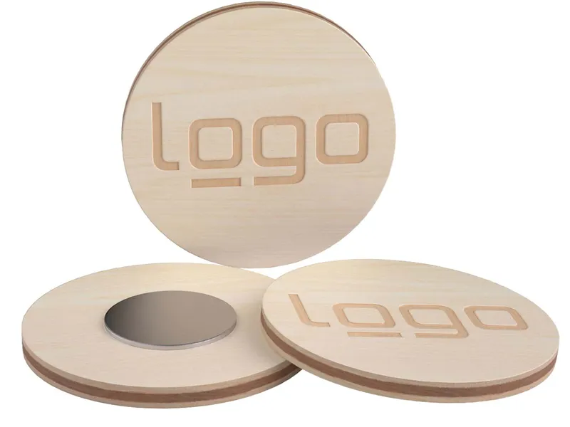 Kühlschrankmagnet "rund" FSC-zertifiziert – Produktbild 1 von 1