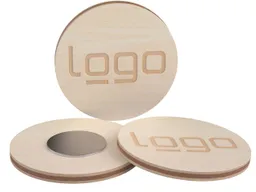 Kühlschrankmagnet "rund" FSC-zertifiziert, inkl. Lasergravur – Produktbild 1 von 1