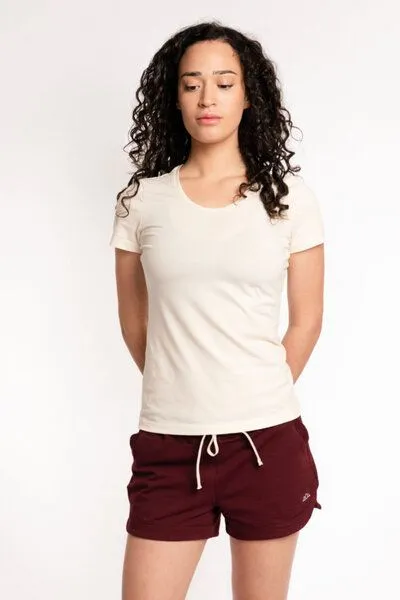 M23 M23 Damen T-Shirt aus Bio-Baumwolle, Modell „Lola“, Weiss, – Produktbild 1 von 4
