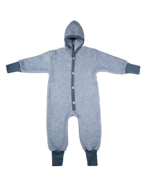 Cosilana Cosilana Kleinkinder Fleece Overall kbT Schurwolle Bio Baumwolle, Marine-melange, – Produktbild 1 von 1