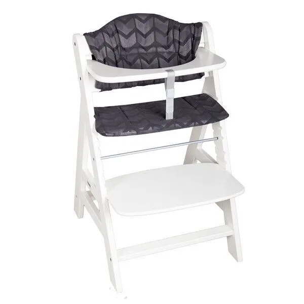 Hoppediz Hoppediz Kinderstuhlpolster Hochstuhl Sitzkissen Set für Hauck Alpha, Amsterdam black, – Produktbild 3 von 3