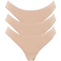 ORGANICATION ORGANICATION KAVINN | Tanga aus Bio-Baumwolle und TENCEL Modal im 3er-Pack, Beige, – Produktbild 1 von 1