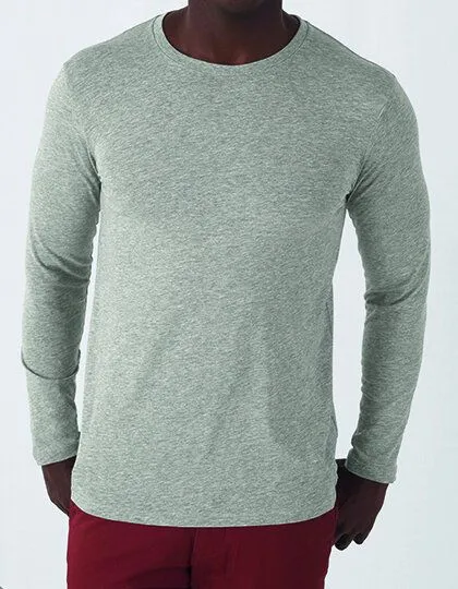 B&C Collection B&C Collection Inspire Langarm T-Shirt Herren, Sport grey (heather), – Produktbild 4 von 4