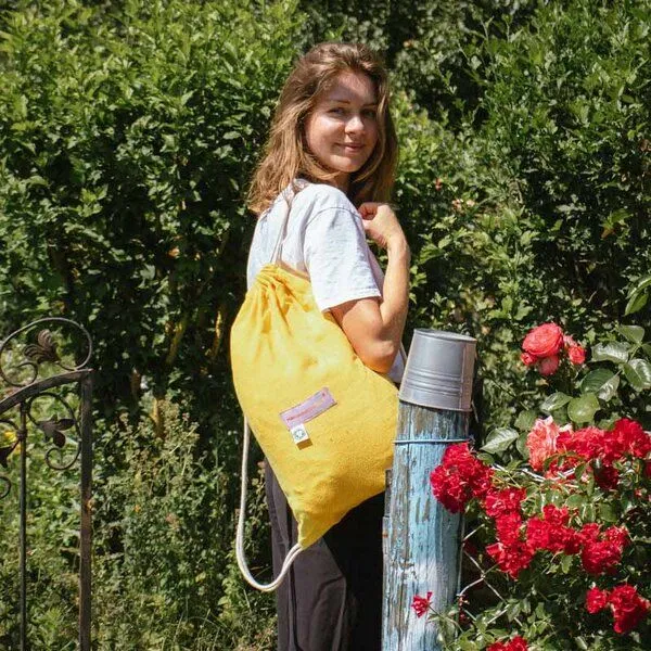 HängemattenGlück HängemattenGlück Alegria, Hängematte aus Bio-Baumwolle, Mango orange, – Produktbild 4 von 5
