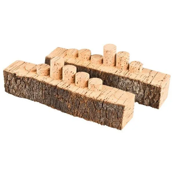 Kork-Deko Kork-Deko Kork-Rinde-Stück mit ausgestanzten Weinkorken – Produktbild 1 von 3