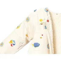 Cotonea Cotonea Bio Kinderschlafsack mit Teddyplüsch-Futter & abnehmbare Arme, Design: meister hase (mehrfarbig), – Produktbild 1 von 1