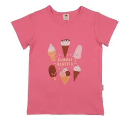 Walkiddy Walkiddy T-Shirt Pink Eiscreme-Frontprint Bio-Baumwolle GOTS – Produktbild 1 von 1