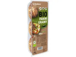 Schnitzer Schnitzer Bio-Brötchen "Panini Grainy", 3er-Pack, glutenfrei, 188 g – Produktbild 1 von 1
