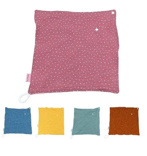 NoWaste Wrapping NoWaste Wrapping Baby Kuscheltuch Schmusetuch mit Schnullerhalter, Orange, – Produktbild 1 von 2
