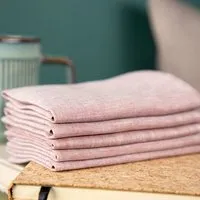 nahtur design nahtur-design Stofftaschentücher aus Bioleinen 25x25 cm, Rosa, – Produktbild 1 von 2