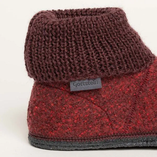 Gottstein Gottstein Hüttenschuhe Wool Venture High, Rot, – Produktbild 3 von 4