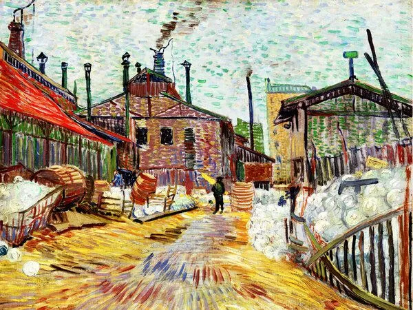 Photocircle Photocircle Poster / Leinwandbild - Vincent Van Gogh: Die Fabrik – Produktbild 5 von 8