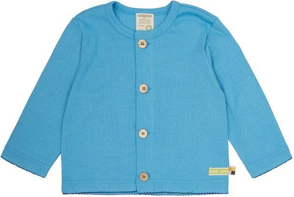 loud + proud loud + proud Babys & Kinder Leichte Jacke aus Derby Rib, GOTS-zertifiziert, Basin(blau), – Produktbild 1 von 1