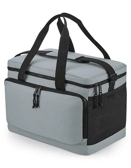 BagBase BagBase Recycelte große Kühltasche, als Schulter- oder Tragetasche verwendbar Messenger Bag, Grau (pure), – Produktbild 2 von 4