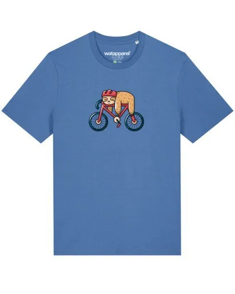 watapparel watapparel T-Shirt Unisex Sloth, Bright blue, – Produktbild 1 von 3