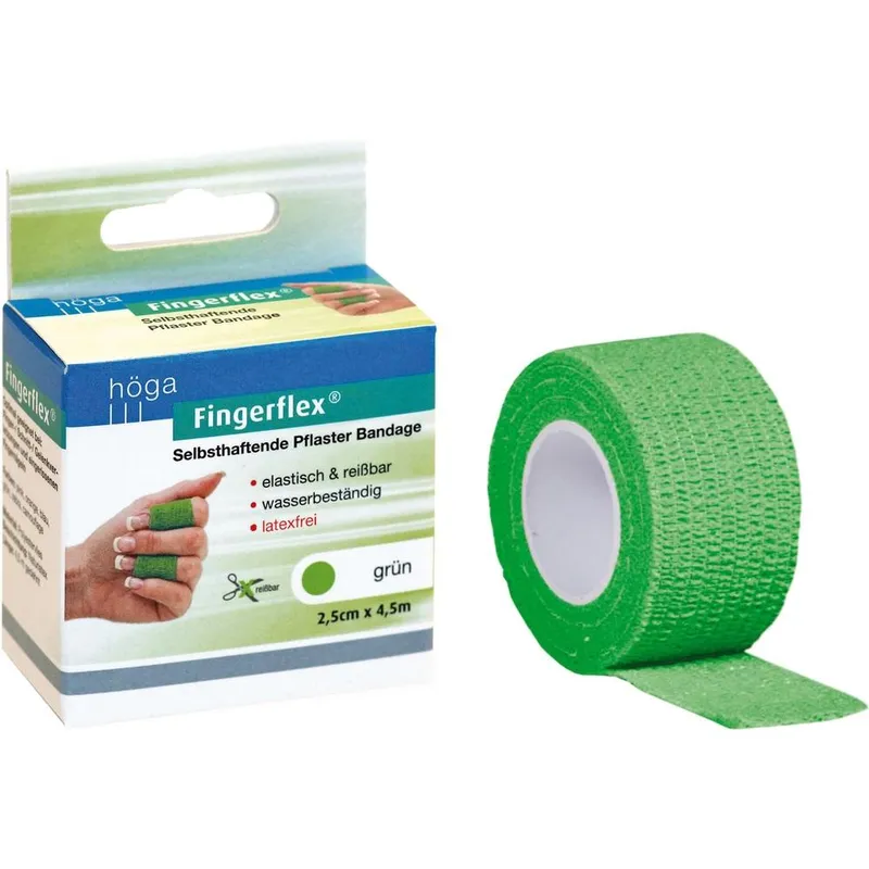 Höga-Pharm FINGERFLEX 2,5 cmx4,5 m grün 1 St Pflaster – Produktbild 1 von 1