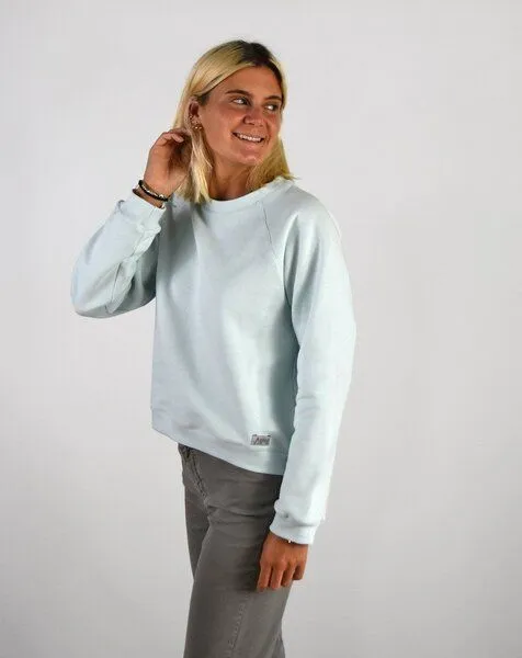 Aatise Aatise Damen-Sweatshirt Zago aus upgecycelter Bio-Baumwolle, Blau, – Produktbild 4 von 4