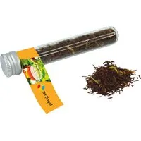 Reagenzglas mit Bio-Tee 'Roibusch' mit 1-4-farbigem Aufdruck – Produktbild 1 von 1