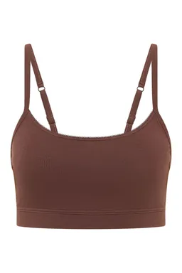 Tranquillo Bralette Tabeaa aus Biobaumwolle - shaved chocolate / XL – Produktbild 1 von 1