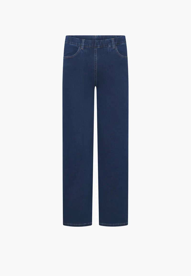 LAURIE LAURIE Damen vegan Jeans Donna Locker Kurz Länge Dunkelblau, Extra dunkelblau, – Produktbild 1 von 2