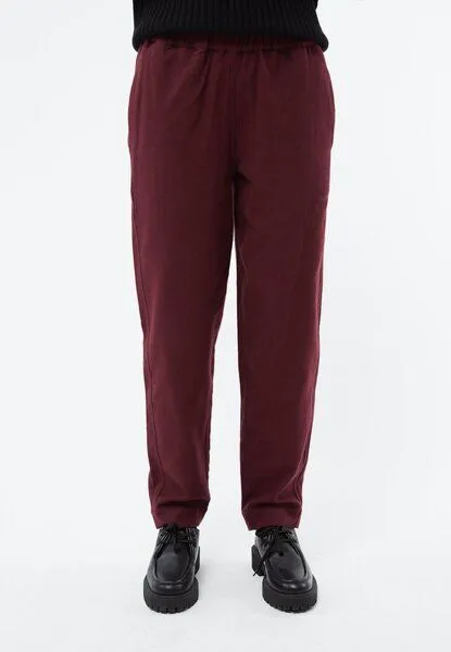 Givn Berlin Flanellhose Modell: Helena, Burgundy, – Produktbild 2 von 3