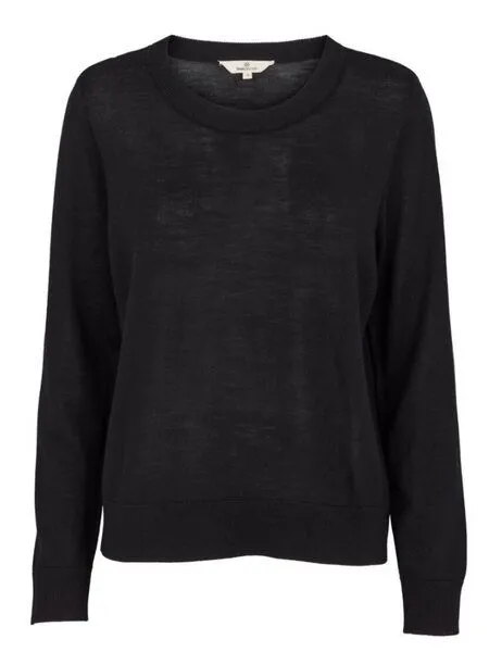 Basic Apparel Basic Apparel Strickpullover Merino - Vera sweater - aus Merinowolle, Schwarz (black), – Produktbild 1 von 4