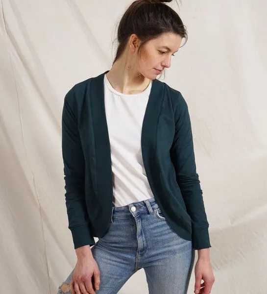 Lena Schokolade Lena Schokolade Jäckchen aus Bio-Baumwolle, Dark green, – Produktbild 2 von 3