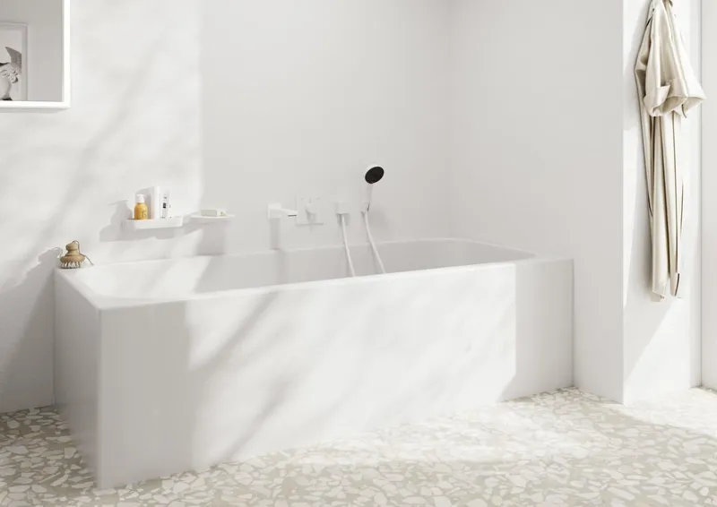 Grohe Grohe Handbrause Hansgrohe Handbrause 3 Strahlarten Pulsify Select, Weiß, – Produktbild 7 von 8