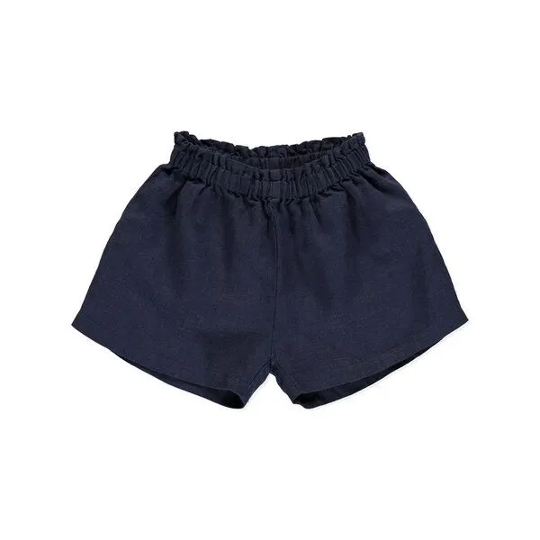 PETER JO PETER JO Shorts Crocus aus Leinen, Blau, – Produktbild 1 von 3